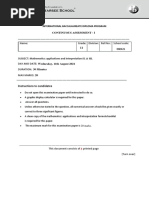 Name: Grade: Division: Roll No: School Code:: Continuous Assessment - I