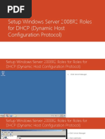 Setup Windows Server 2008R2 Roles For DHCP (Dynamic Host Configuration Protocol)