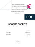 Informe - Etica Profesional