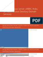 Setup Windows Server 2008R2 Roles For ADDS (Active Directory Domain Services)