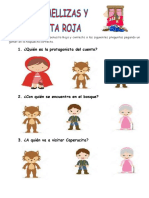 Comprensión Lectora Sobre El Cuento "Caperucita Roja".