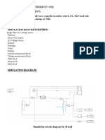 Single Phase AC Voltage Source Thyristor Series RLC Branch DC Voltage Source Ground Powergui Scope Display Current Measurement Block Voltage Measurement Block THD Block Mean Block RMS Block