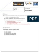 Hands-On Exercise No. 1 Digiskills - PK 2.0 Batch-01 Wordpress Total Marks: 10 Due Date: 24/02/2022