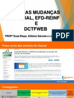 Últimas mudanças no eSocial, EFD-Reinf e DCTFWEB