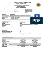 Dav Public School, Unit-Viii, Bhubaneswar: Application Form For Admission Into Class Xi-Science For The Session 2022-23