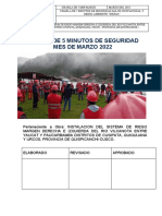 Charla de seguridad marzo 2022