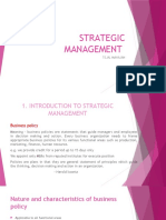 Strategic Management: Tejal Mahajan