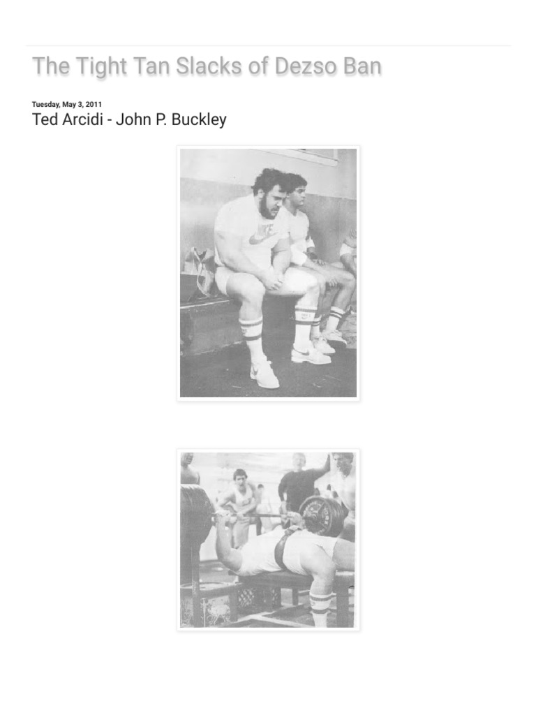 Ted Arcidi: Bench Press Journey | PDF | Weight Training | Hobbies
