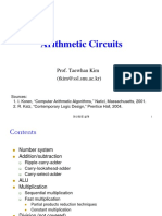 Arithmetic Circuits: Prof. Taewhan Kim (Tkim@ssl - Snu.ac - KR)