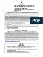 Requisitos para Proyectos de Alcantarillado Sanitario