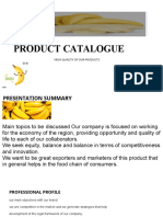 Product Catalogue: High Quality of Our Products
