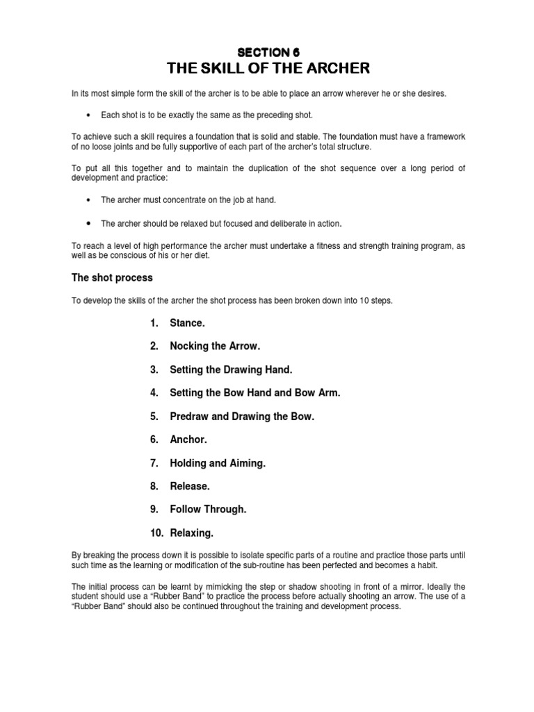 Australia Archery Manual | PDF | Bow And Arrow | Archery