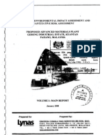 Preliminary Environmental Impact Assessment Lamp & Quantitative Risk Assessment - Proposed Lynas Advanced Material Plant - Gebeng, Kuantan Part 1 (January 2008)
