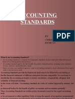 Accounting Standards: BY Christina Janice.G 20CMC14
