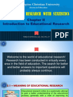 Methods of Research With Statistics: Philippine Christian University