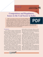 Competition and Regulatory Issues in The Coal Sector in India