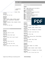 ECA1 Tests Answer Key Audio Script U1 New2018