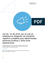 Ley 52 - Registros Contables A Empresas Offshore