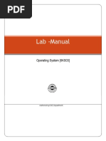 Lab - Manual: Operating System (6KS03)