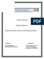 Progress Report - 1: Design and Analysis of Car Pool Management System