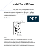 Taking Control of Your MXR Phase 100 (PL Jul 81)