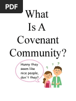 What is a Covenant Community 2022