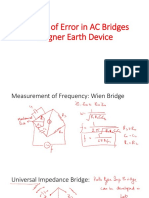 4 - 8 Sources of Error in AC Bridges