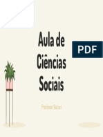 Creme e Marrom Ilustração Aula de Ciências Sociais Educacional Apresentação