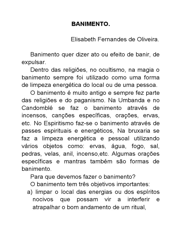Banimento | PDF