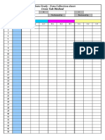 Attribute Study - Data Collection Sheet: Cross Tab Method