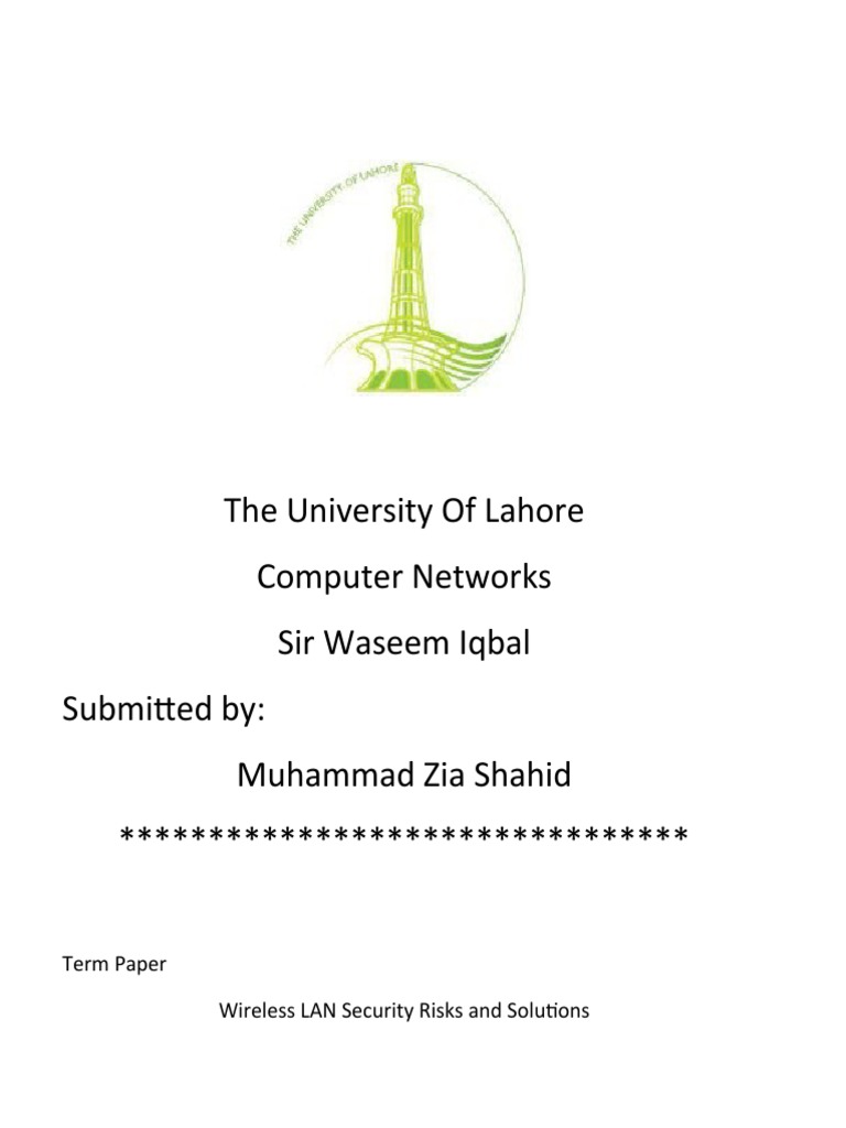 WLAN Security Risks and Solutions Guide | PDF | Business | Wireless Lan