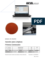 ES Manual de Usuario Inyector para Limpieza, Primera Generacion