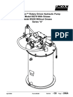 Centro-Matic Flowmaster Rotary Driven Hydraulic Pump Model 85219 With Grease Model 85220 Without Grease Series A