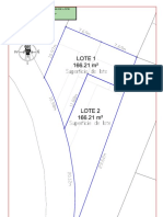 Lote 1 166.21 M : Plano de División Y Partición de Lote