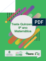 Teste1 Matematica 9ano