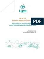 Requisitos técnicos para projeto e execução de instalações de entrada de energia elétrica