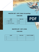 MASTER LIST-CUP 1 (Basic Accounting) : Accountancy Week 2022