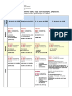 Calendario Horario EBAU Junio 2022 C Ordinaria y Extraordinaria