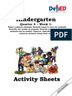 Kindergarten: Quarter 4 - Week 1