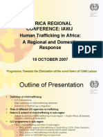 Africa Regional Conference: Iawj Human Trafficking in Africa: A Regional and Domestic Response