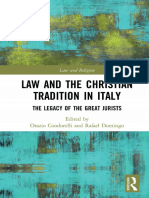 (Law and Religion) Orazio Condorelli, Rafael Domingo - Law and The Christian Tradition in Italy - The Legacy of The Great Jurists-Routledge (2020)