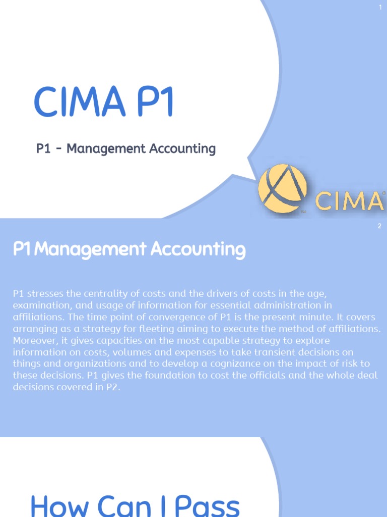 CIMA P1 Exam Preparation Guide | PDF | Business | Finance & Money ...