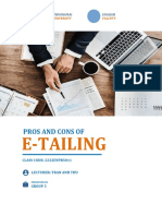 E-Tailing: Pros and Cons of