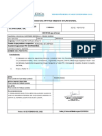 Certificado aptitud médica ocupacional  caracteres