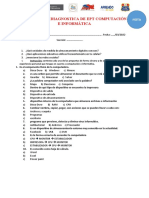 Evaluación Diagnostica de Ept Computación e Informática