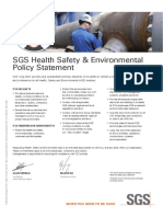 SGS Health Safety & Environmental Policy Statement