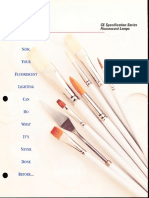 GE Fluorescent Specification Series Lamps Brochure 12-95