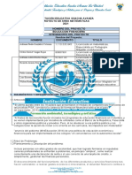 FORMATO PROYECTO DE ÁREA Y TRANSVERSAL (Educación Financiera)