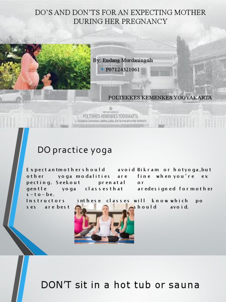 Dos and Donts For Pregnancy - Endang M - AJB | PDF | Self-Improvement