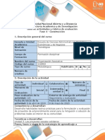 Guía de Actividades y Rúbrica de Evaluación - Fase 4 - Construcción